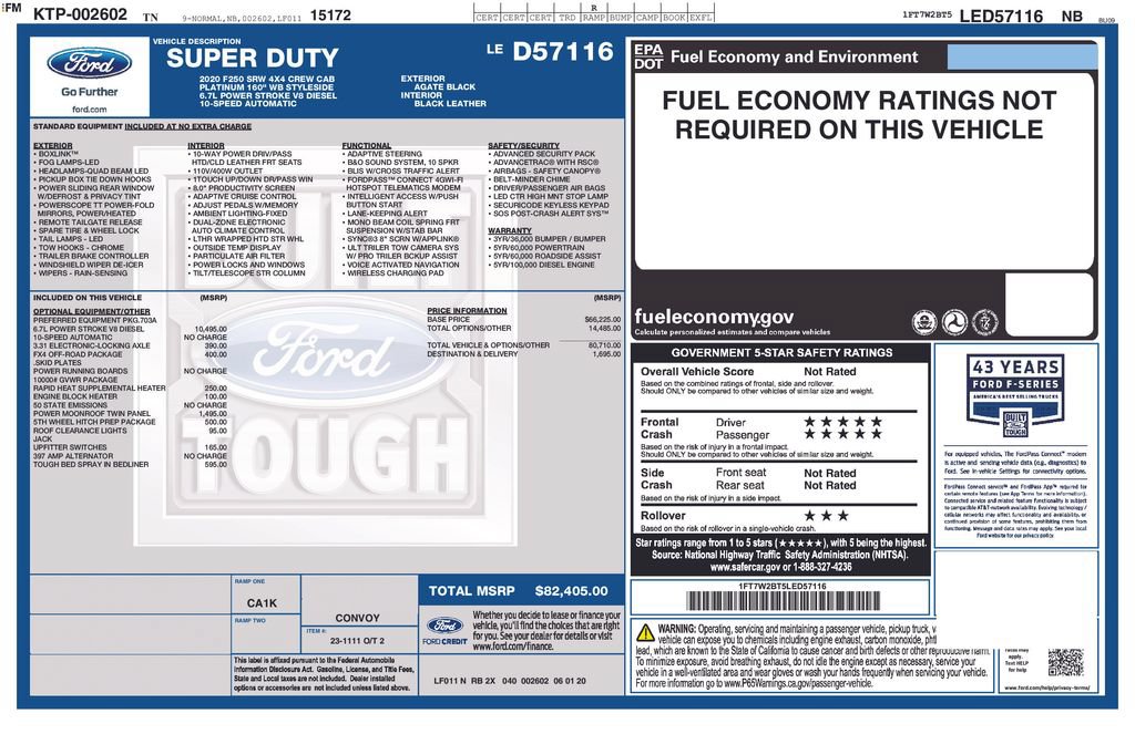 Used 2020 Ford F250 Platinum AWD/4WD image 40