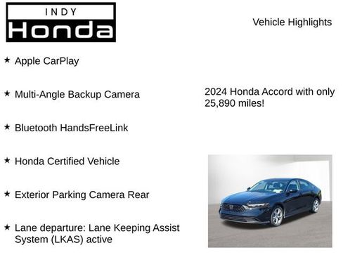 Certified 2024 Honda Accord LX image 7