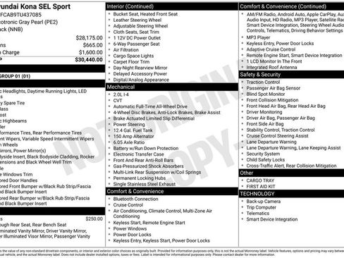New 2026 Hyundai Kona SEL Sport image 6