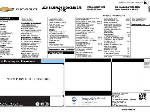 Used 2024 Chevrolet Silverado 2500 LT w/ Convenience Package AWD/4WD image 54