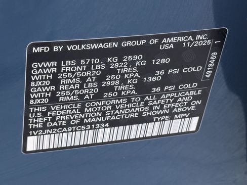 New 2026 Volkswagen Atlas SE image 24