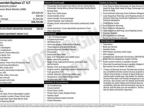 Used 2023 Chevrolet Equinox LT AWD/4WD image 4