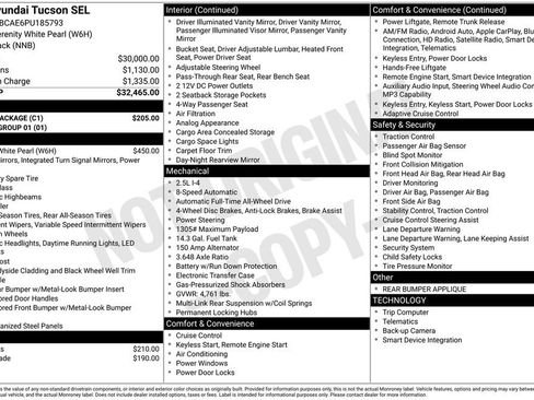 Used 2023 Hyundai Tucson SEL w/ Cargo Package image 2
