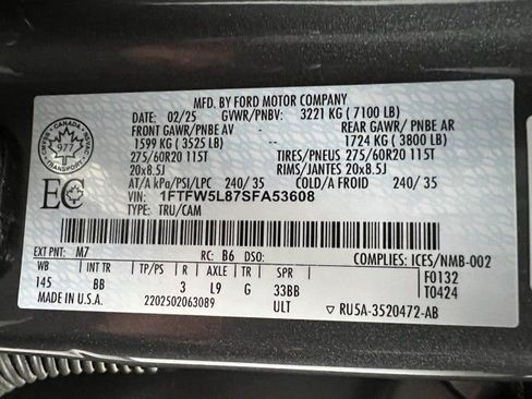 Used 2025 Ford F150 Lariat w/ Bed Utility Package image 60