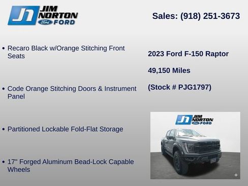 Used 2023 Ford F150 Raptor w/ Equipment Group 802A Raptor R AWD/4WD image 17