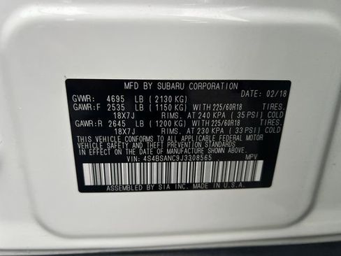 Used 2018 Subaru Outback 2.5i Limited AWD/4WD image 17