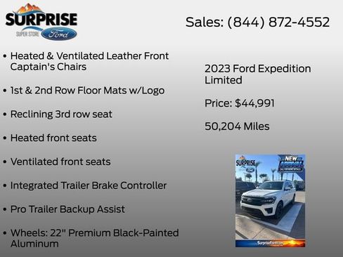 Used 2023 Ford Expedition Limited RWD image 27