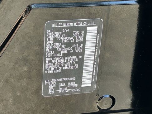 Certified 2024 Nissan Armada SL w/ Captain's Chairs Package image 40