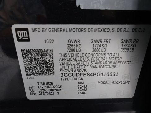 Certified 2023 Chevrolet Silverado 1500 LT Trail Boss w/ LPO, Dark Essentials Package AWD/4WD image 32