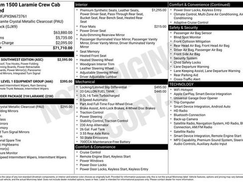 Used 2025 RAM 1500 Laramie w/ Laramie Southwest Edition AWD/4WD image 34
