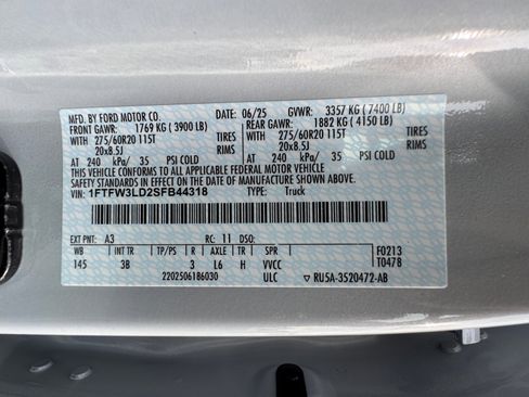 New 2025 Ford F150 XLT w/ Equipment Group 303A High image 34