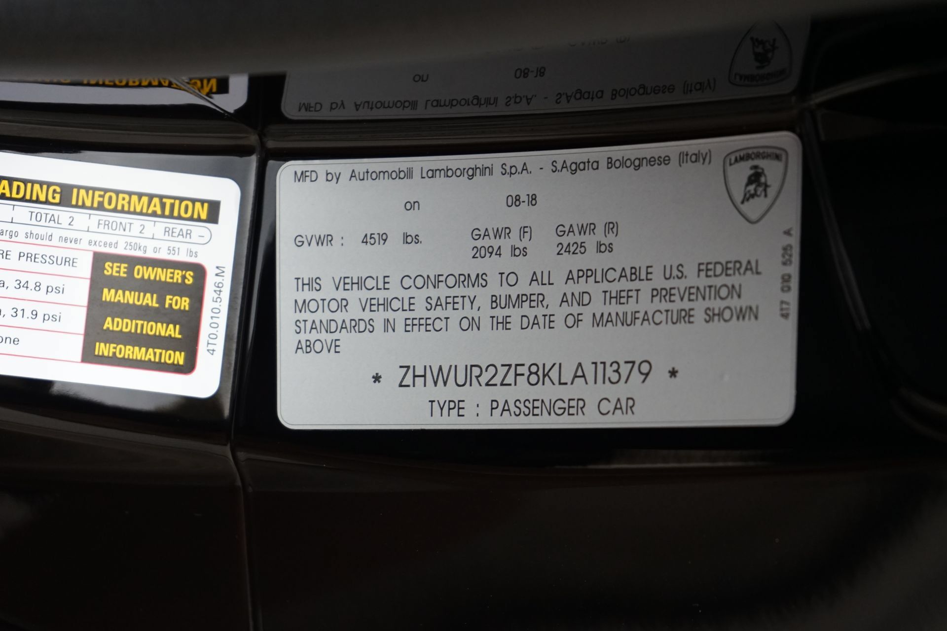 Used 2019 Lamborghini Huracan LP 580-2 RWD image 28