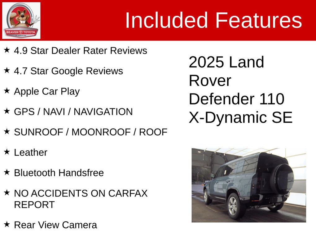 Used 2025 Land Rover Defender 110 X-Dynamic SE AWD/4WD image 5