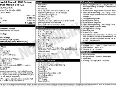 Used 2026 Chevrolet Silverado 1500 Custom AWD/4WD image 33