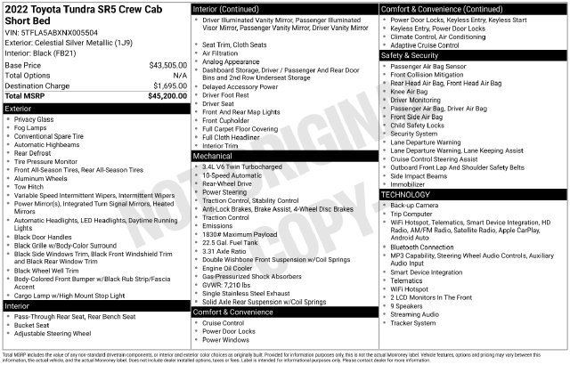 Used 2022 Toyota Tundra SR5 RWD image 5