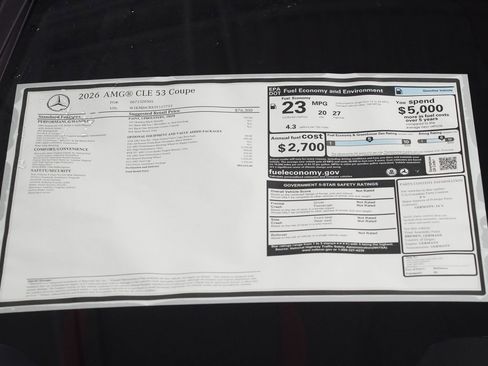 New 2026 Mercedes-Benz CLE 53 AMG 4MATIC Coupe image 35
