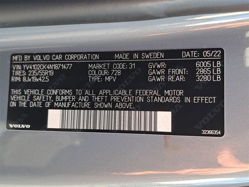 Used 2022 Volvo XC90 T5 Momentum image 41