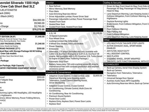 New 2026 Chevrolet Silverado 1500 High Country w/ Midnight Edition AWD/4WD image 26