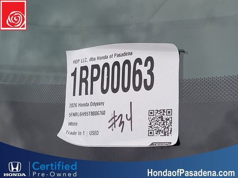 Certified 2026 Honda Odyssey Elite image 39
