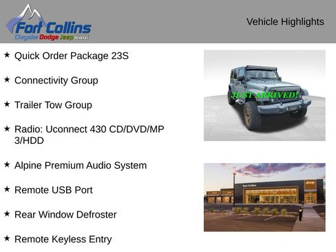Used 2014 Jeep Wrangler Unlimited Sport w/ Quick Order Package 23S AWD/4WD image 6
