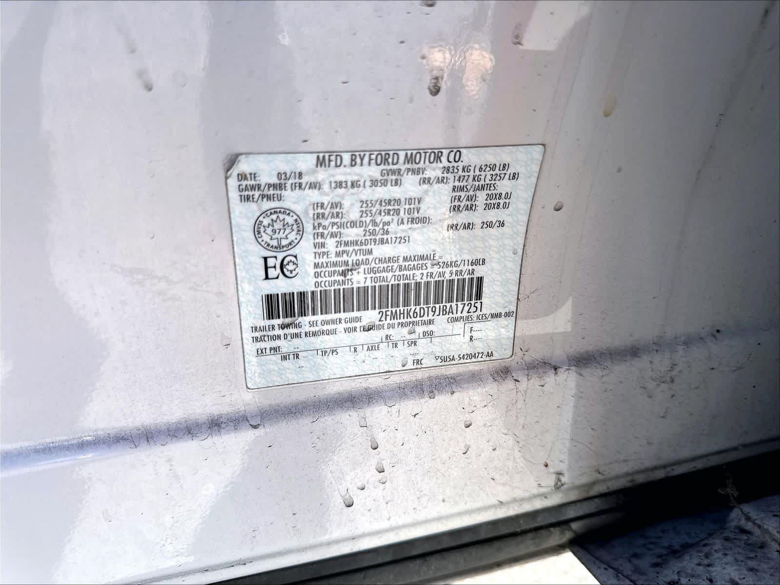Used 2018 Ford Flex Limited w/ Equipment Group 303A AWD/4WD image 21