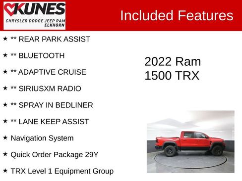 Used 2022 RAM 1500 TRX w/ TRX Level 1 Equipment Group AWD/4WD image 4