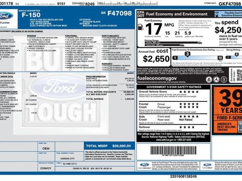Used 2016 Ford F150 XLT w/ Equipment Group 301A Mid AWD/4WD image 37