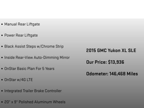 Used 2015 GMC Yukon XL SLE w/ Convenience Package image 24