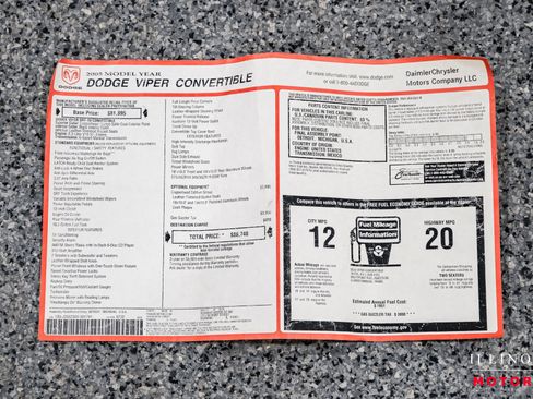 Used 2005 Dodge Viper SRT-10 w/ Copperhead Edition Group image 50