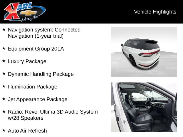 Used 2025 Lincoln Aviator Reserve w/ Equipment Group 201A AWD/4WD image 2