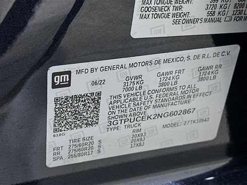 Used 2022 GMC Sierra 1500 Elevation w/ LPO, Elevation Black Package image 33