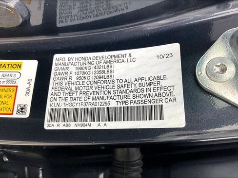 Certified 2024 Honda Accord EX image 33