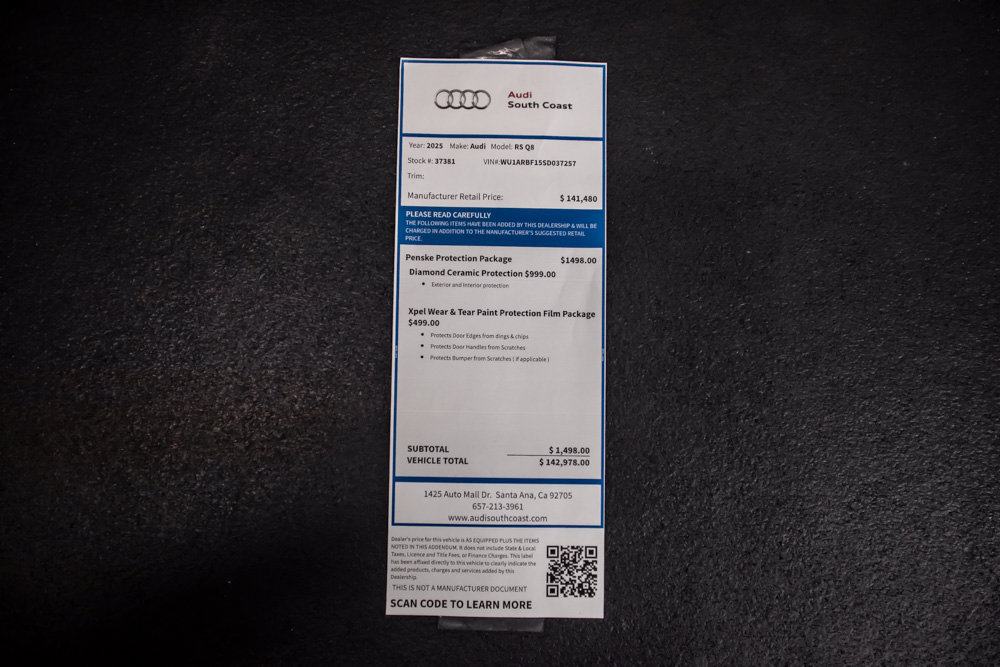 Used 2025 Audi RS Q8 performance AWD/4WD image 43