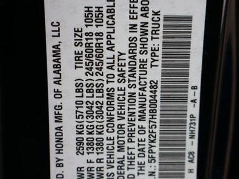 Used 2017 Honda Ridgeline RTL image 44