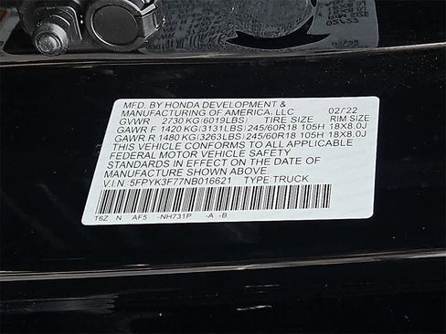 Used 2022 Honda Ridgeline RTL-E image 27