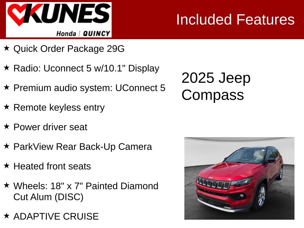 Used 2025 Jeep Compass Limited AWD/4WD image 2
