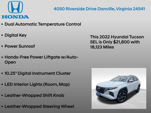 Used 2022 Hyundai Tucson SEL w/ Convenience Package image 12