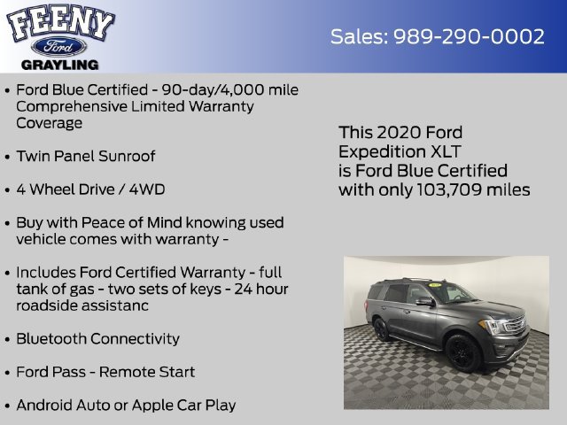 Used 2020 Ford Expedition XLT w/ Equipment Group 202A AWD/4WD image 5