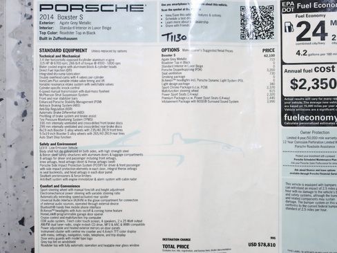 Used 2014 Porsche Boxster S RWD image 3