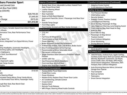 Used 2019 Subaru Forester Sport image 9