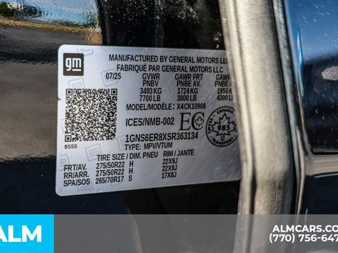 Used 2025 Chevrolet Suburban RST w/ Comfort Package AWD/4WD image 59