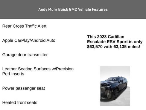 Used 2023 Cadillac Escalade ESV Sport AWD/4WD image 18