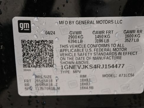 Used 2024 Chevrolet Traverse Z71 w/ Enhanced Driving Package AWD/4WD image 36