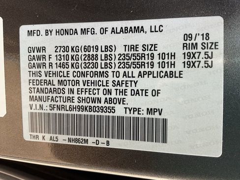 Used 2019 Honda Odyssey Elite image 39