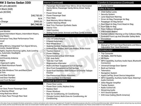 Used 2020 BMW 330i Sedan RWD image 3