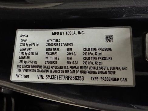 Used 2024 Tesla Model 3 Performance AWD/4WD image 42
