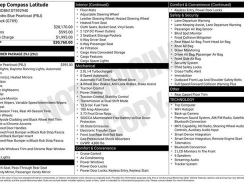 Used 2025 Jeep Compass Latitude AWD/4WD image 38