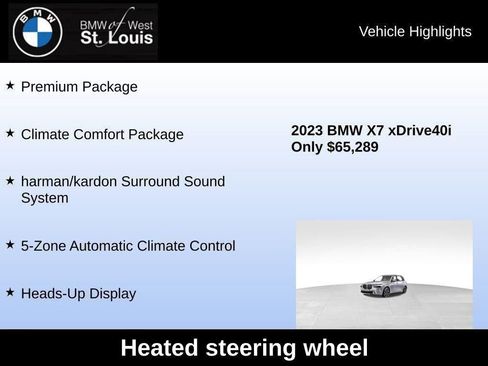 Used 2023 BMW X7 xDrive40i w/ Premium Package image 42