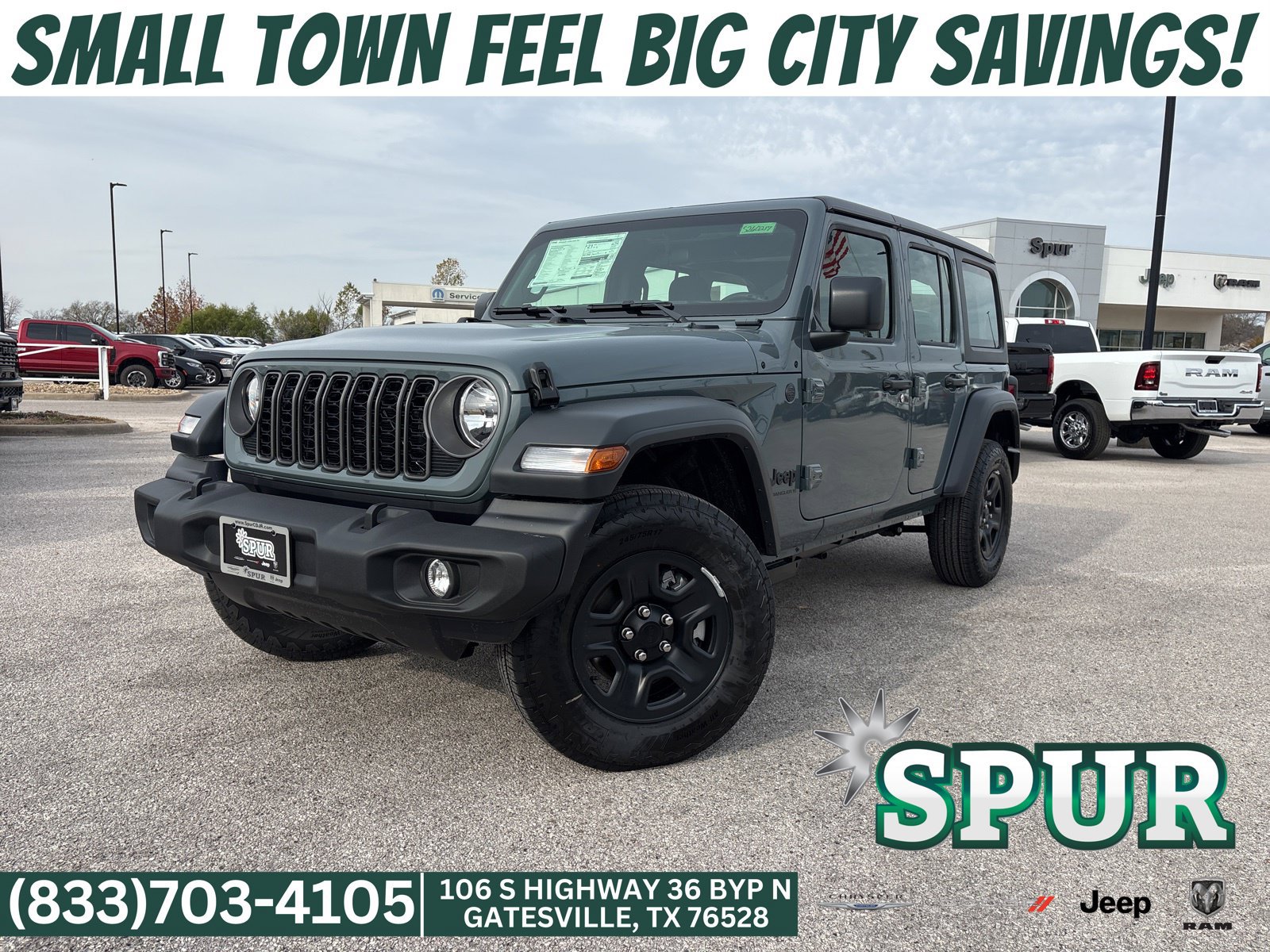 New 2026 Jeep Wrangler Unlimited Sport AWD/4WD 360° Tour