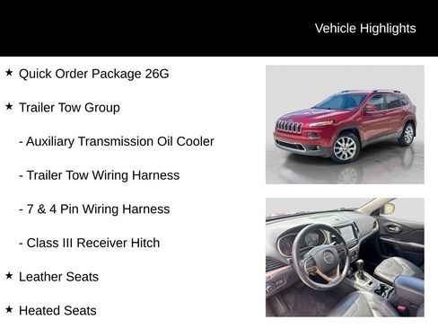 Used 2016 Jeep Cherokee Limited w/ Trailer Tow Group FWD image 5